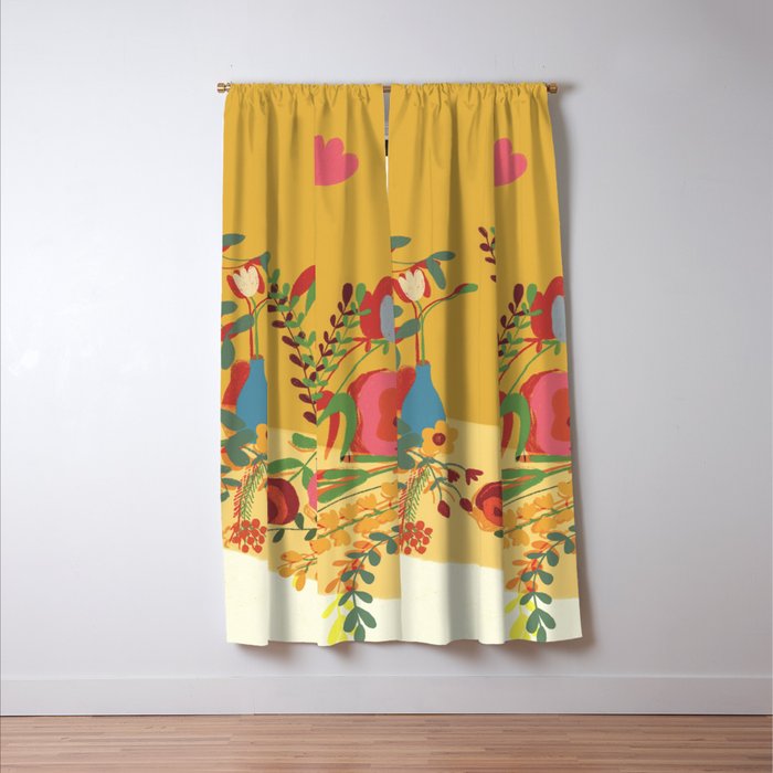 Floral composition Window Curtain Gallery Image 3