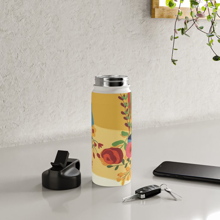 Floral composition Water Bottle Gallery Image 4