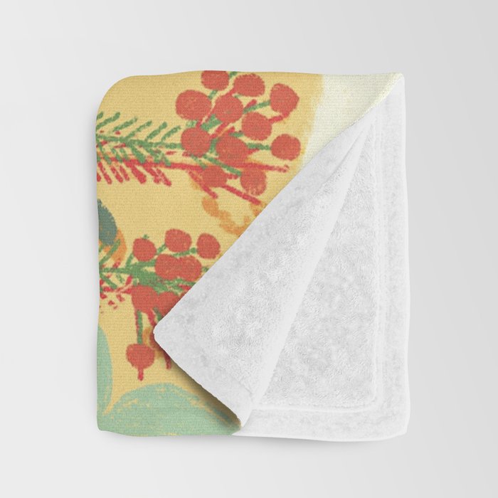 Floral composition Throw Blanket Gallery Image 3
