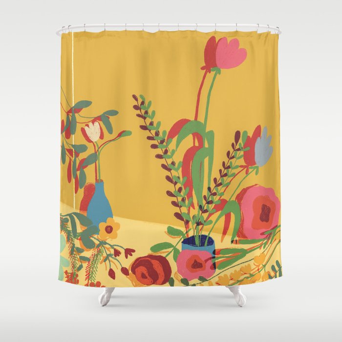 Floral composition Shower Curtain Gallery Image 1