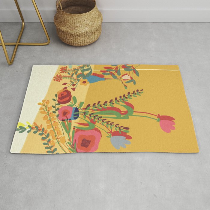 Floral composition Rug Gallery Image 1