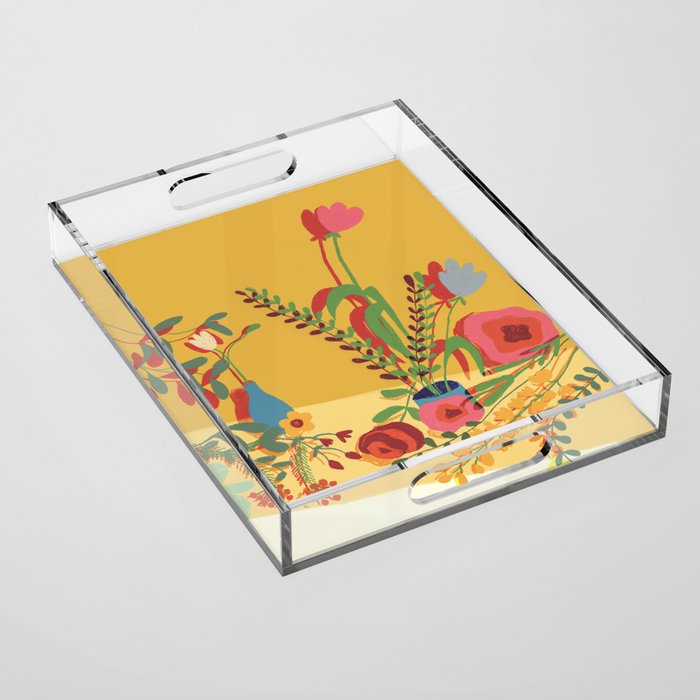 Floral composition Acrylic Tray Gallery Image 1