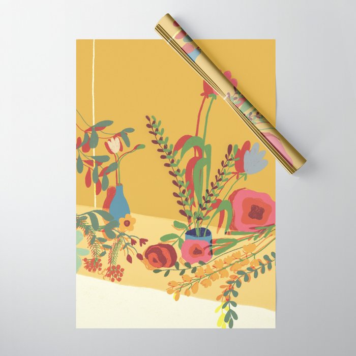 Floral composition Wrapping Paper Gallery Image 1