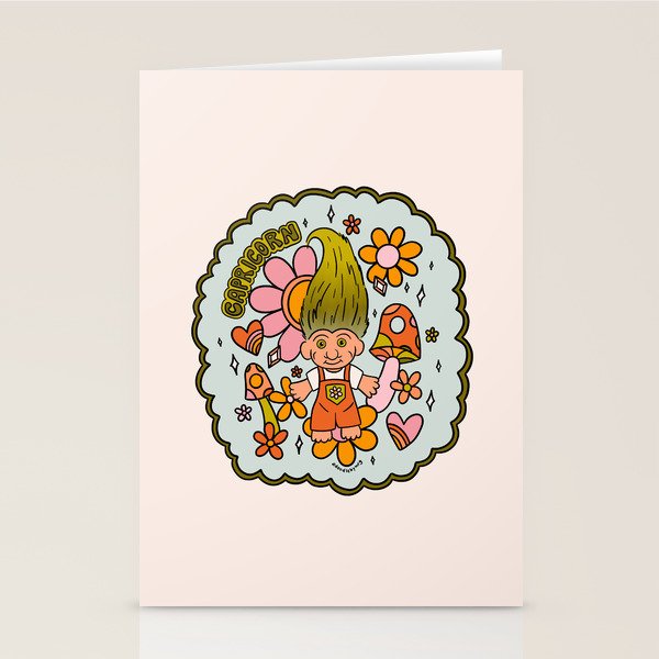 Capricorn Troll Stationery Card Gallery Image 1