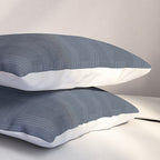 Minimal Striped Pattern, Navy Blue Pillow Sham Gallery Image 3