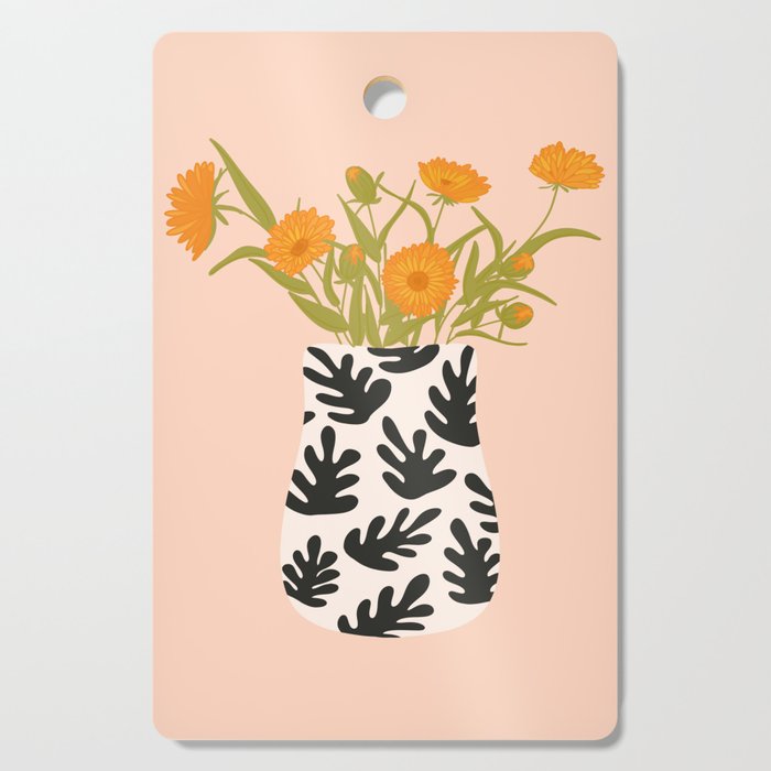 Vase no. 28 with Heliopsis Cutting Board Gallery Image 1