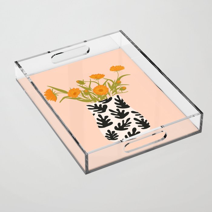 Vase no. 28 with Heliopsis Acrylic Tray Gallery Image 1