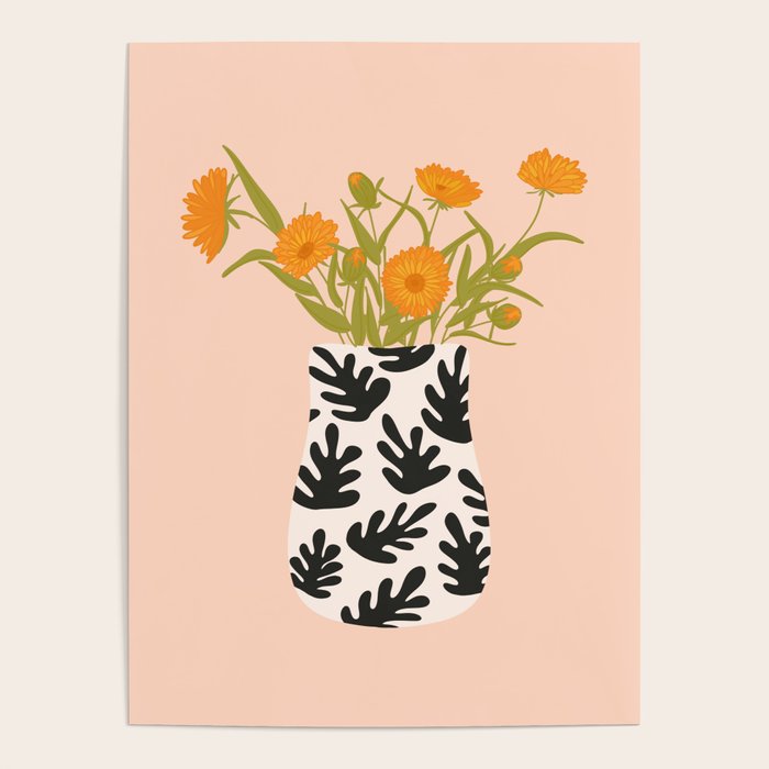Vase no. 28 with Heliopsis Poster Gallery Image 4