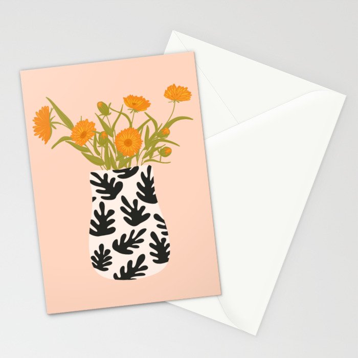 Vase no. 28 with Heliopsis Stationery Card Gallery Image 2