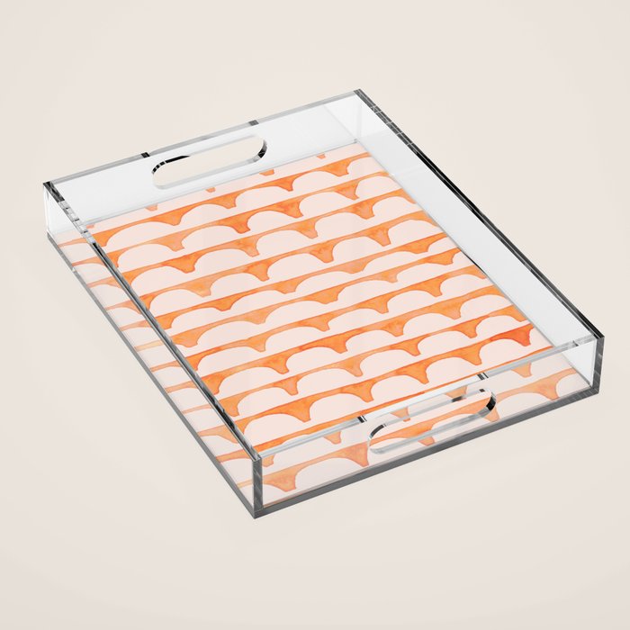 Scoop in peach Acrylic Tray Gallery Image 1