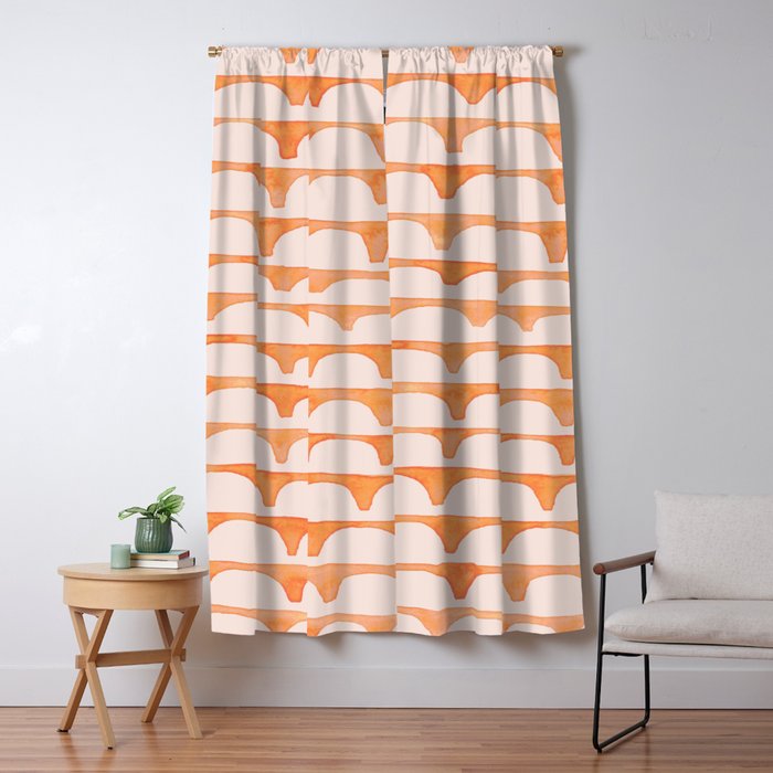 Scoop in peach Window Curtain Gallery Image 5