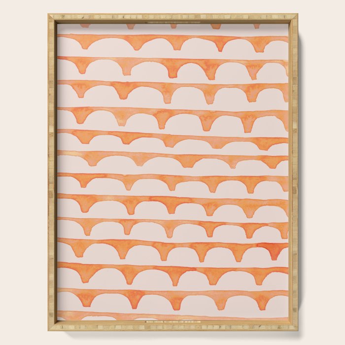 Scoop in peach Serving Tray Gallery Image 1