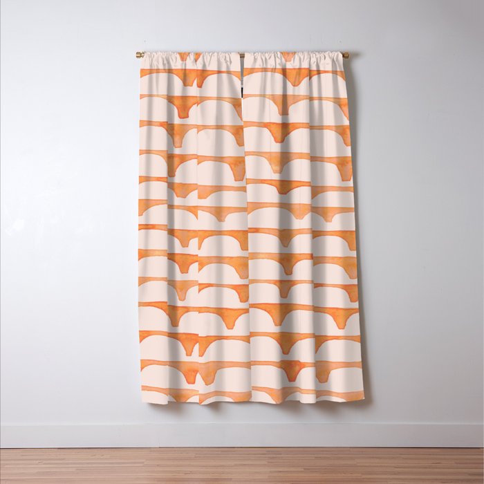 Scoop in peach Window Curtain Gallery Image 3