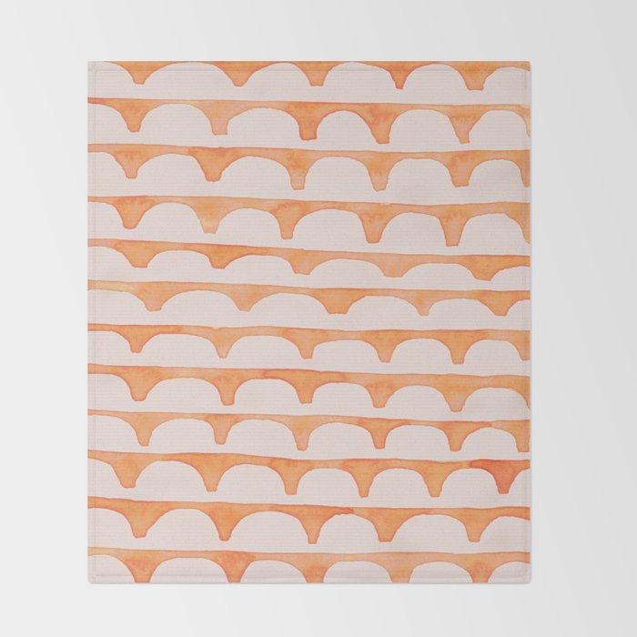 Scoop in peach Throw Blanket Gallery Image 2