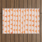 Scoop in peach Outdoor Rug Gallery Image 1
