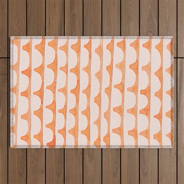 Scoop in peach Outdoor Rug Gallery Image 1