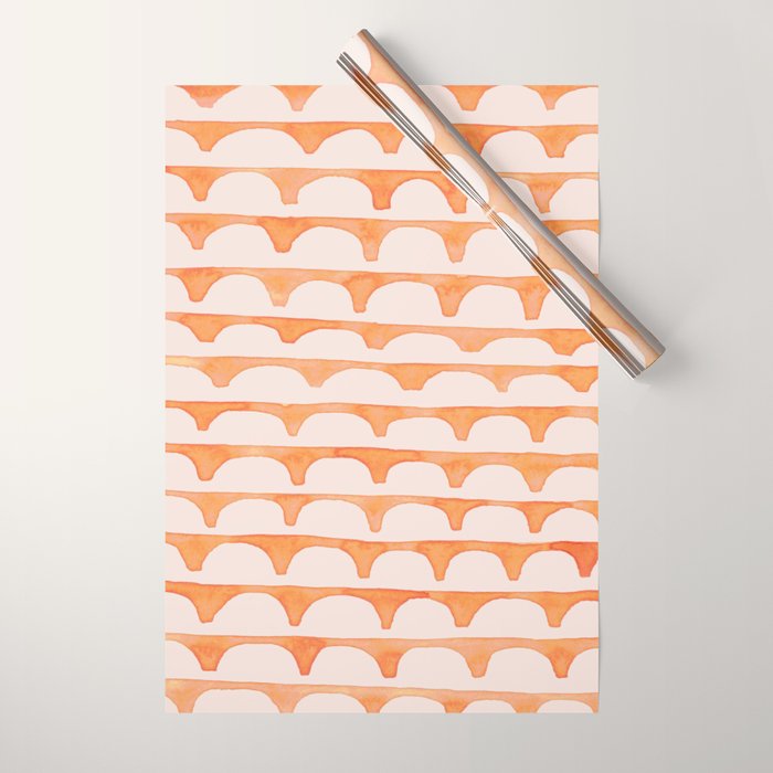 Scoop in peach Wrapping Paper Gallery Image 1