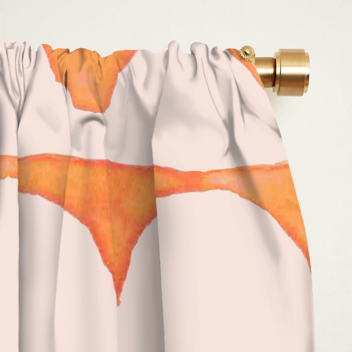 Scoop in peach Window Curtain Gallery Image 2