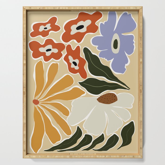 Mid-Century Garden II Serving Tray Gallery Image 1