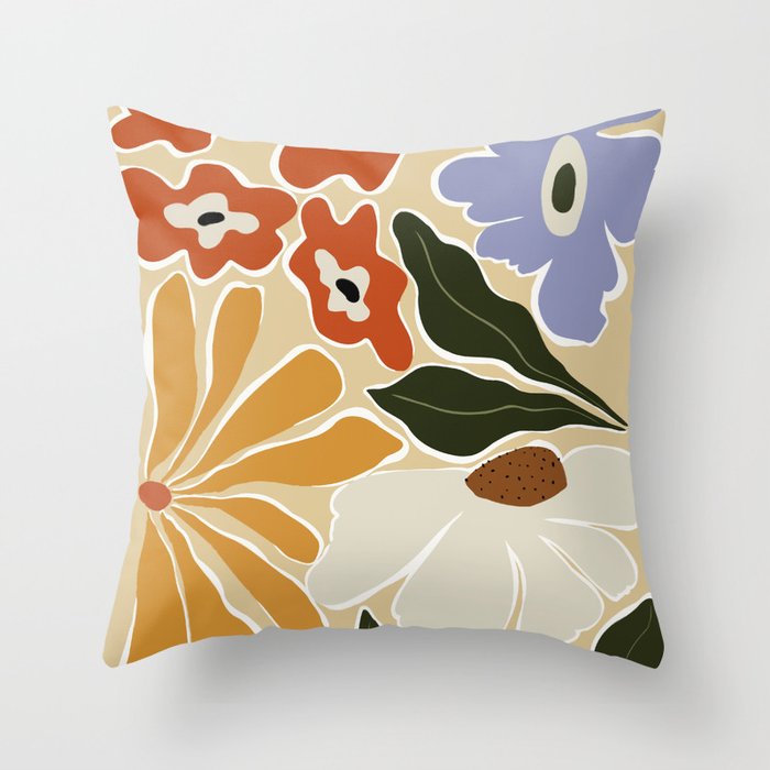 Mid-Century Garden II Throw Pillow Gallery Image 6