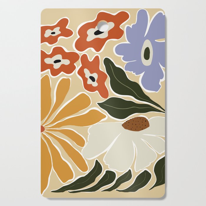 Mid-Century Garden II Cutting Board Gallery Image 1