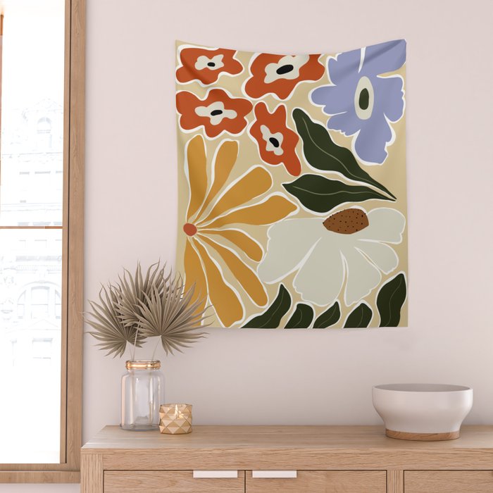 Mid-Century Garden II Wall Tapestry Gallery Image 2