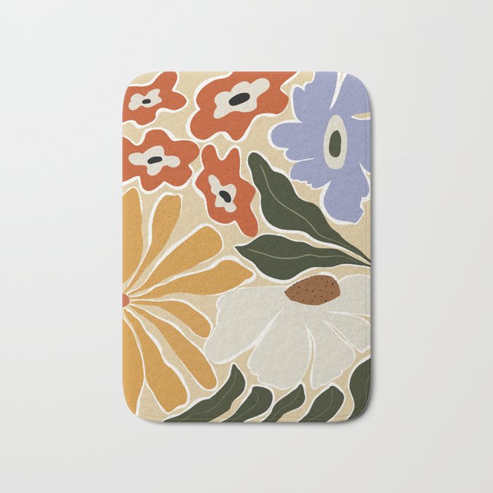 Mid-Century Garden II Bath Mat Gallery Image 1