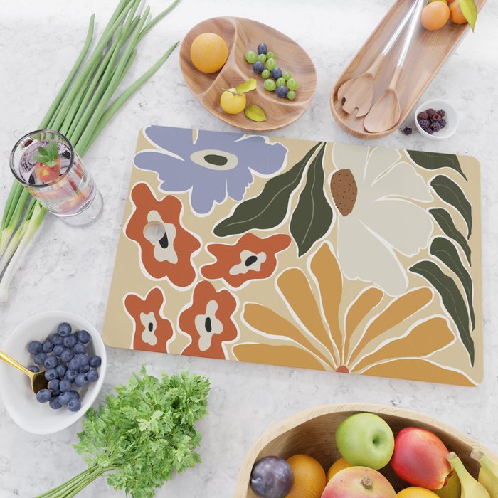 Mid-Century Garden II Cutting Board Gallery Image 2