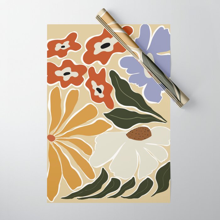 Mid-Century Garden II Wrapping Paper Gallery Image 1