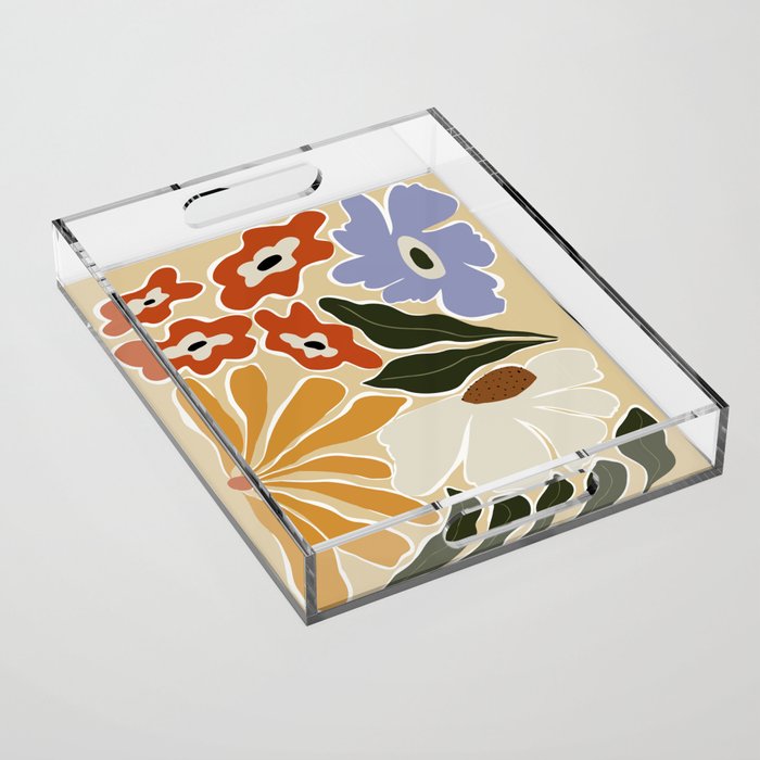 Mid-Century Garden II Acrylic Tray Gallery Image 1
