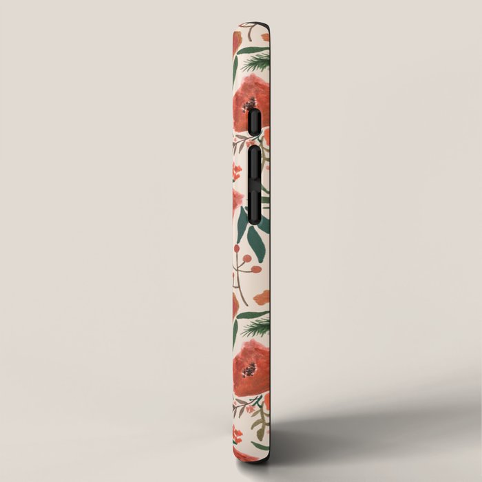 Christmas Floral Pattern iPhone Case Gallery Image 2