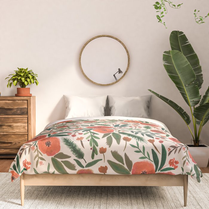 Christmas Floral Pattern Comforter Gallery Image 3