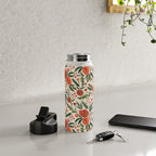 Christmas Floral Pattern Water Bottle Gallery Image 4