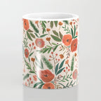 Christmas Floral Pattern Coffee Mug Gallery Image 4