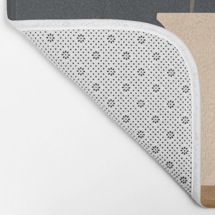Minimal Abstract Art Vase Flower 9 Bath Mat Gallery Image 2