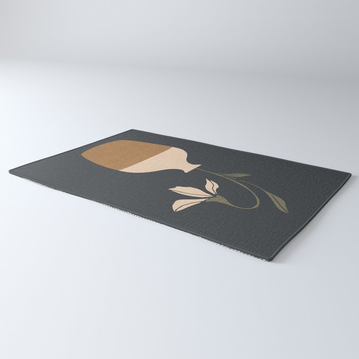 Minimal Abstract Art Vase Flower 9 Rug Gallery Image 3