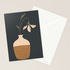 Minimal Abstract Art Vase Flower 9 Stationery Card Gallery Image 2