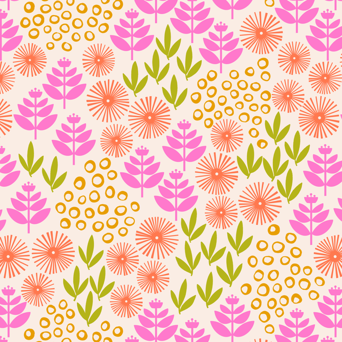 Retro Tropical Flora Pattern Coffee Mug Gallery Image 2