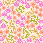 Retro Tropical Flora Pattern Coffee Mug Gallery Image 2