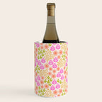 Retro Tropical Flora Pattern Wine Chiller Gallery Image 2