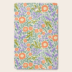 Botanical Garden - Peach, Lilac and Olive Green Cutting Board Gallery Image 1