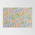 Botanical Garden - Peach, Lilac and Olive Green Rug Gallery Image 2