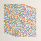 Botanical Garden - Peach, Lilac and Olive Green Wrapping Paper Gallery Image 3