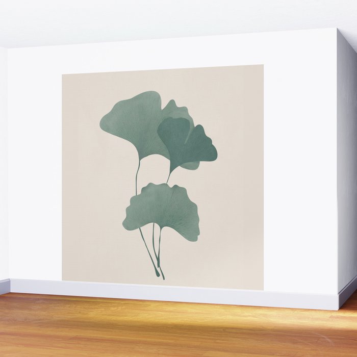 Ginkgo Leaves Wall Mural Gallery Image 2
