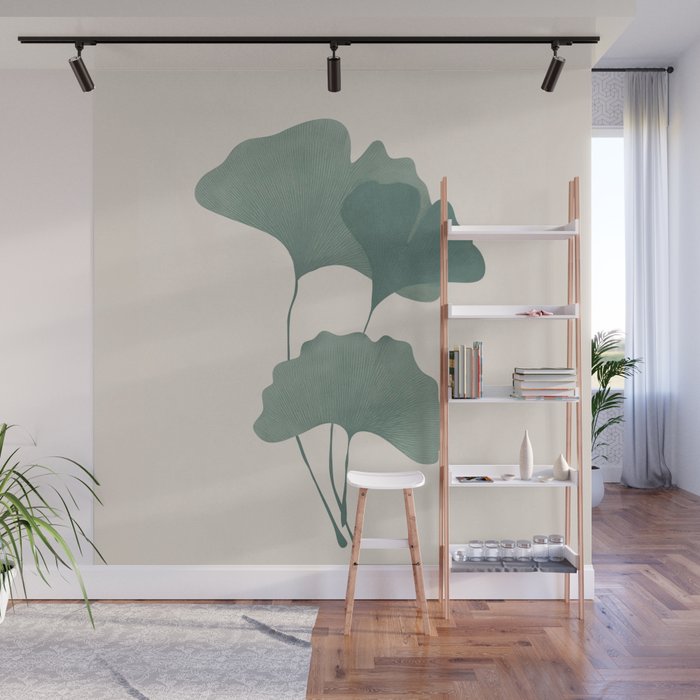 Ginkgo Leaves Wall Mural Gallery Image 1