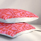 Red love heart checkered pattern Pillow Sham Gallery Image 3
