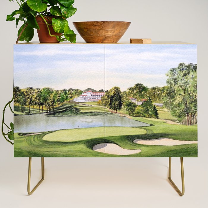 Congressional Golf Course 10th Hole Credenza Gallery Image 1