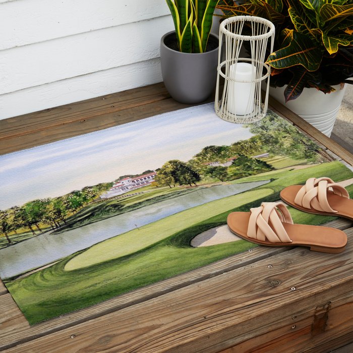 Congressional Golf Course 10th Hole Outdoor Rug Gallery Image 2