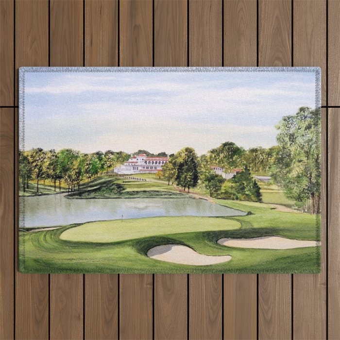 Congressional Golf Course 10th Hole Outdoor Rug Gallery Image 1