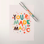 You Are Made Of Magic - colorful letters Wrapping Paper Gallery Image 1